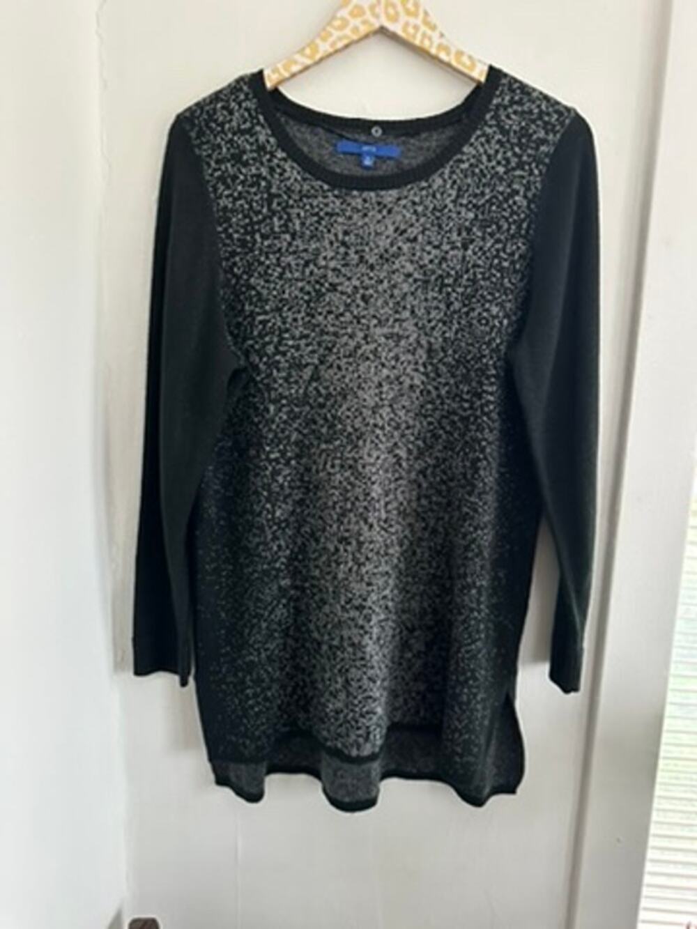 Apt. 9 Women's Black Silver Sweater | Size XL